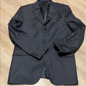 Burberry Blue Gray Plaid Blazer Men’s 40R